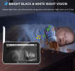 PSABM500 Baby Motion Monitor Temperature Monitor 5 Inch IPS Infrared Night Vision Camera bidirectional Audio HD 1280 * 720P