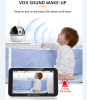 PSABM500 Baby Motion Monitor Temperature Monitor 5 Inch IPS Infrared Night Vision Camera bidirectional Audio HD 1280 * 720P